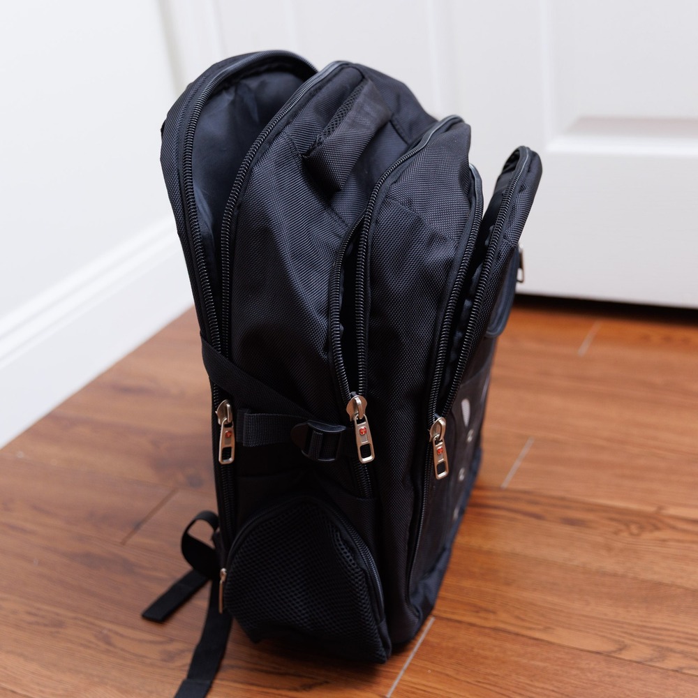 Swiss Gear Laptop Backpack Black Travel School Bag Multi Compartment - Picture 6 of 8